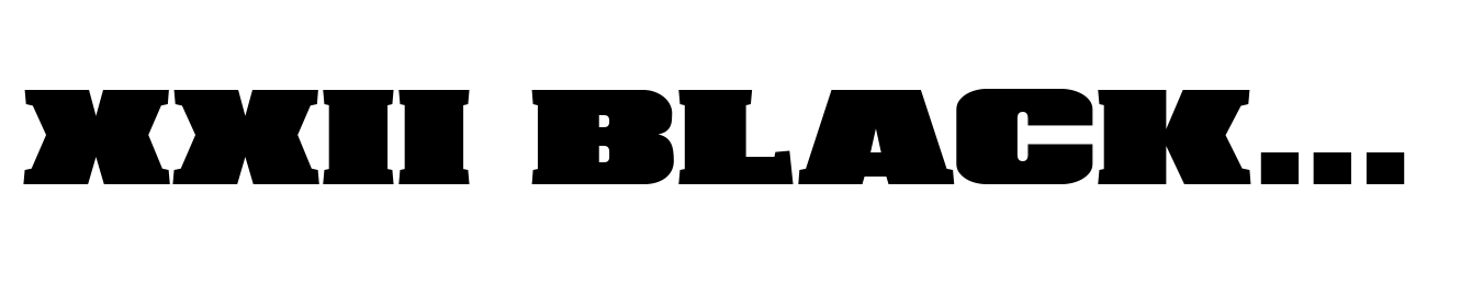 XXII BLACK BLOCK SERIFA Normal